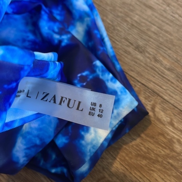 ZAFUL BLUE TIE DYE BIKINI (8) - Picture 4 of 5